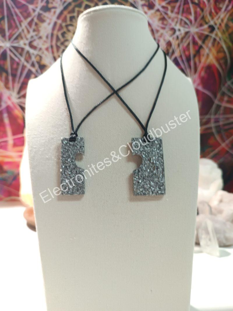 Orgonita electronite colgante corazón divisible - Imagen 2