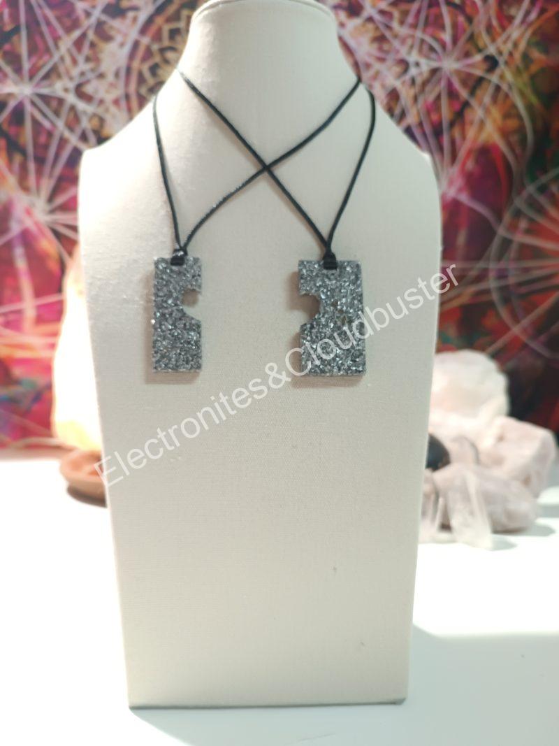 Orgonita electronite colgante corazón divisible - Imagen 4