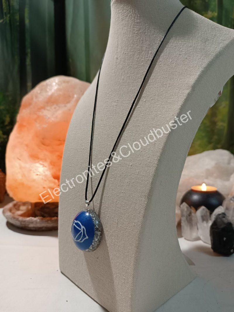 Colgante o llavero Electronite Chakra Tercer Ojo formato Semiesfera - Imagen 3