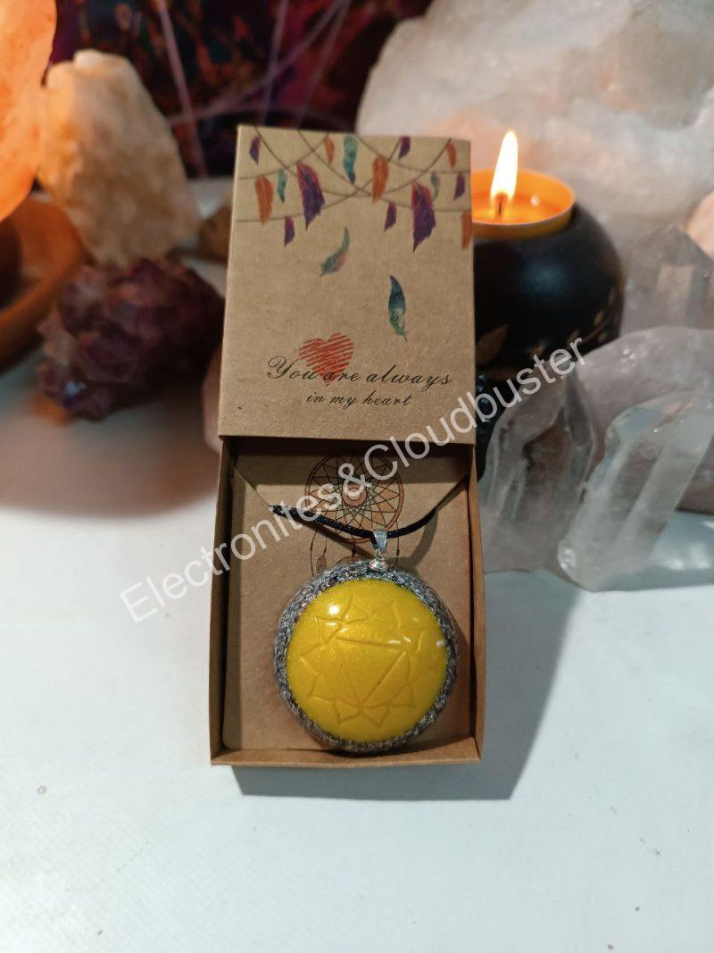 Colgante o llavero Eelectronite Chakra Plexo Solar formato Semiesfera - Imagen 6