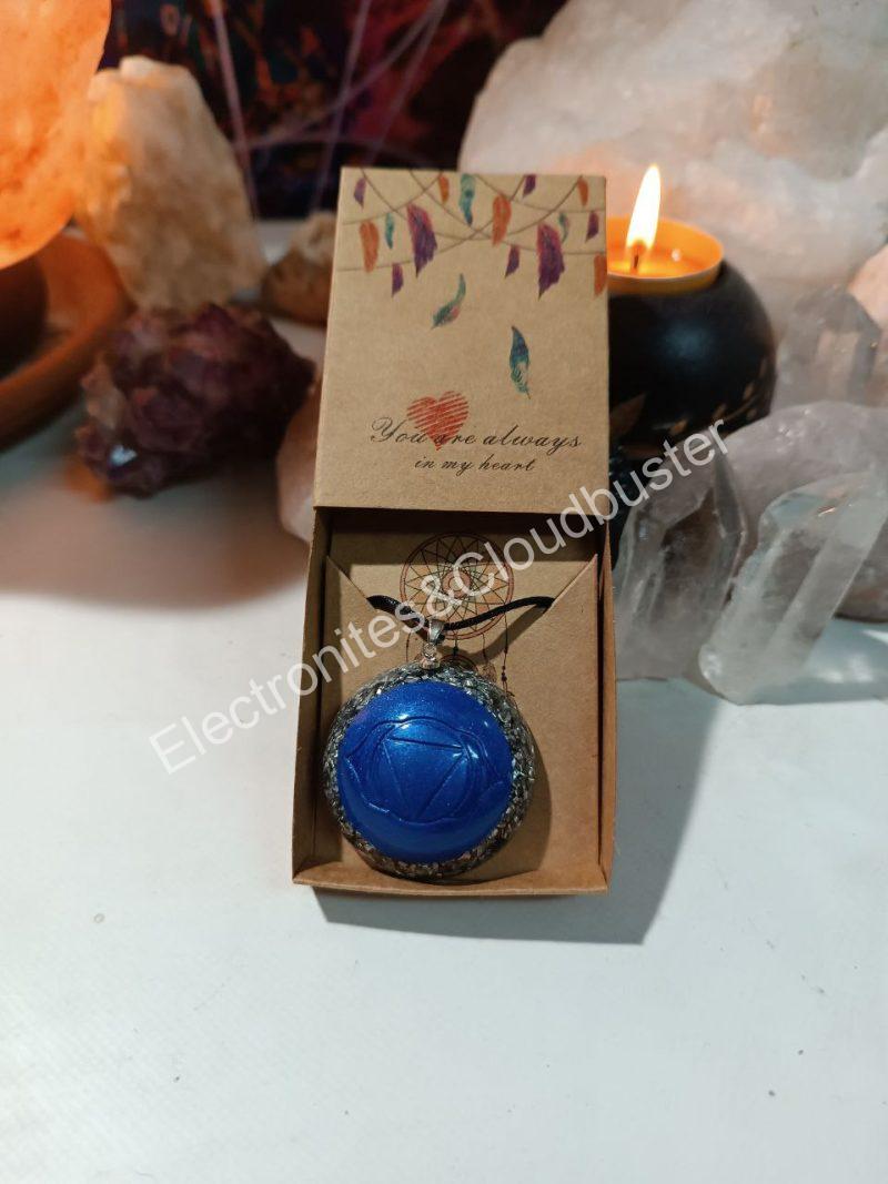 Colgante o llavero Electronite Chakra Tercer Ojo formato Semiesfera - Imagen 6