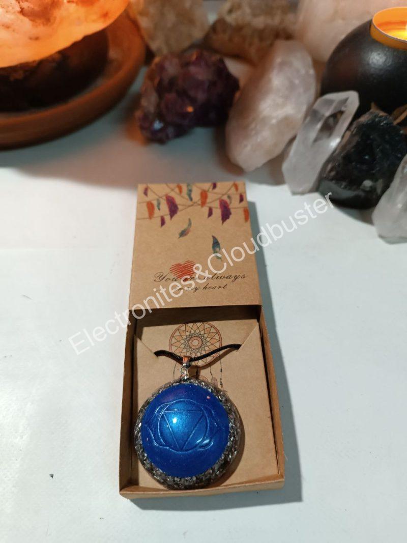 Colgante o llavero Electronite Chakra Tercer Ojo formato Semiesfera - Imagen 5