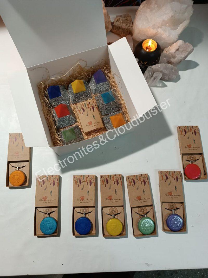 Conjunto Pirámides Chakras Electronite - Imagen 3