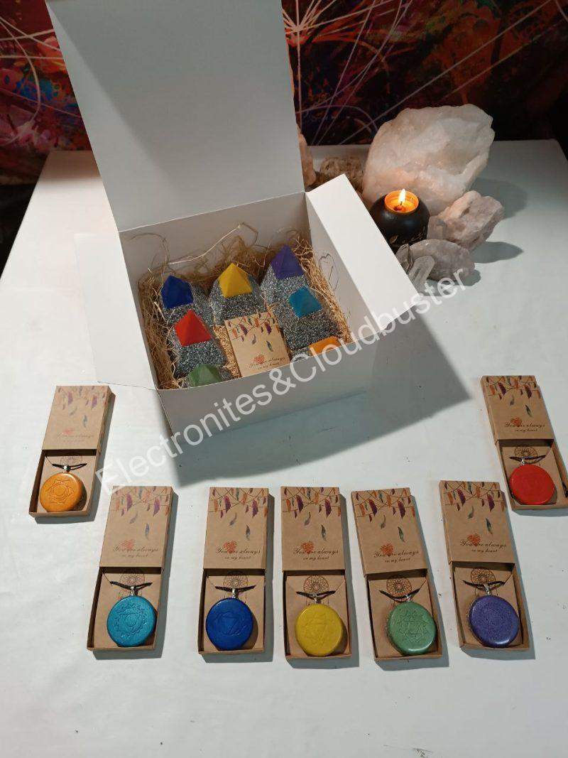 Conjunto Pirámides Chakras Electronite - Imagen 2