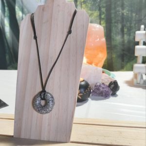 Colgante forma Donut Electronite Azul y Gris