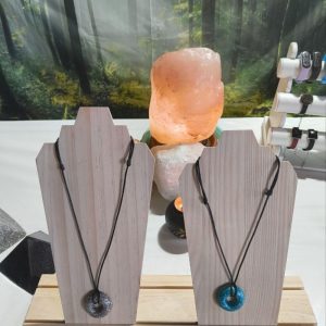 Colgante forma Donut Electronite Azul y Gris