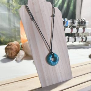 Colgante forma Donut Electronite Azul y Gris