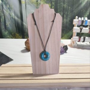 Colgante forma Donut Electronite Azul y Gris